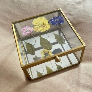 Jewelry Box - Antique-Style Gold Mirror